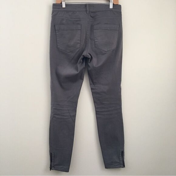 Anthropologie Pilcro and the Letterpress Moto Ankle Zip Gray Pants | Size 27 - Picture 11 of 13